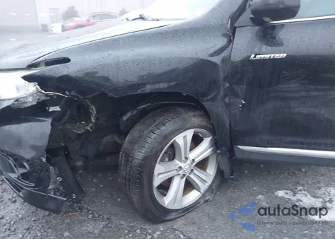 2013 Toyota Highlander Limited V6 z USA, uszkodzony, nr VIN 5TDDK3EH2DS243629